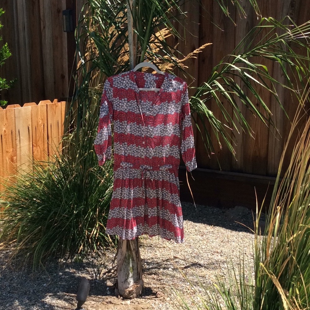Uniqlo Floral Cotton Dress with Dropped Waist in Excellent Condition❣️ - Picture 7 of 7